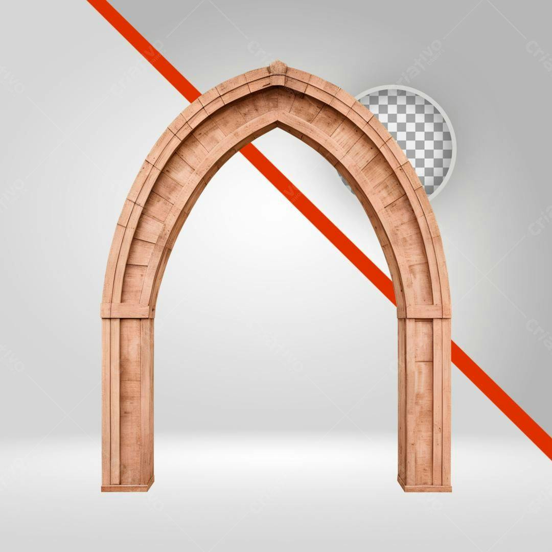 Arco Gótico em PNG com fundo transparente
