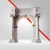 Marble arch, greek column, roman column, new year