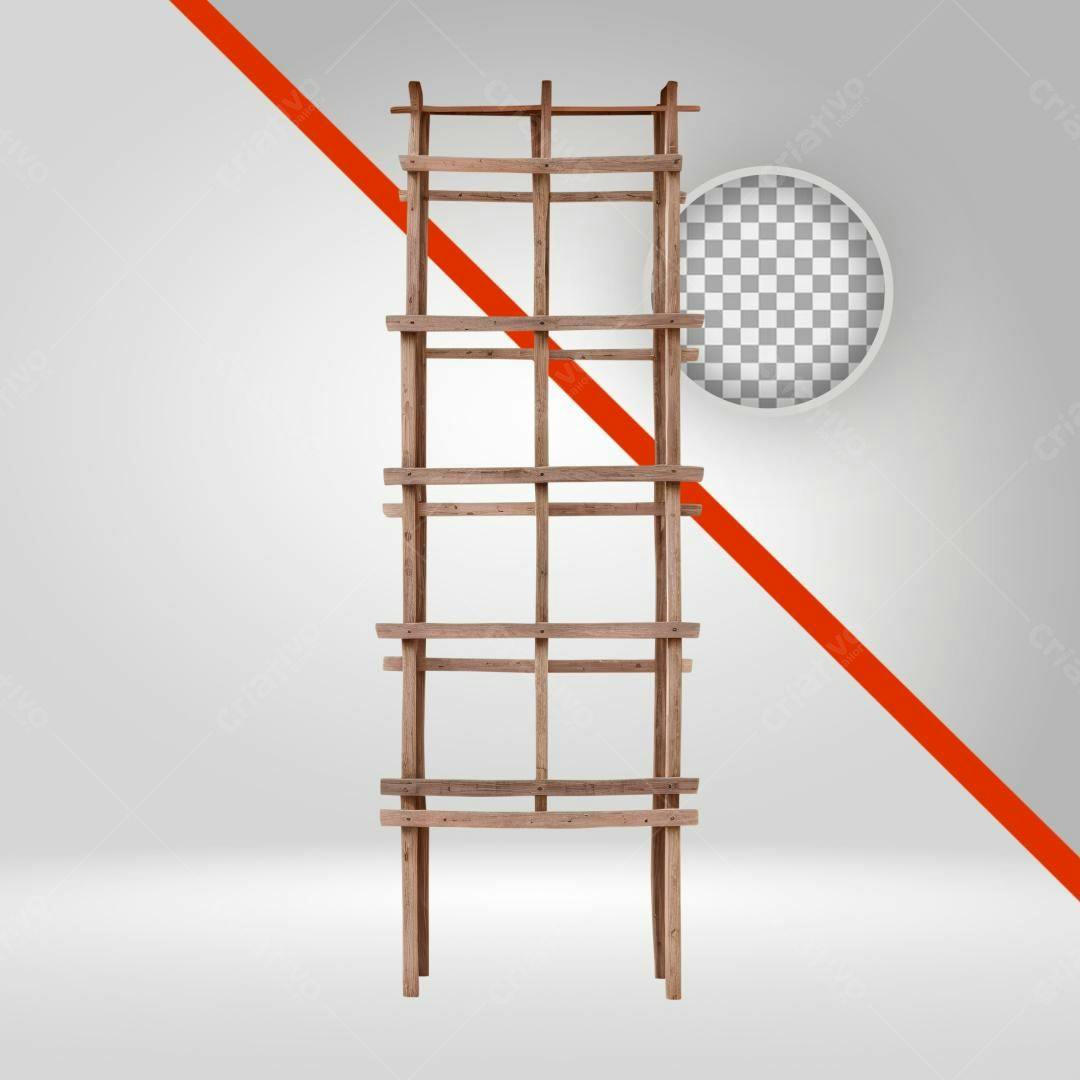 Icone de estante de madeira rústica PNG com fundo transparente