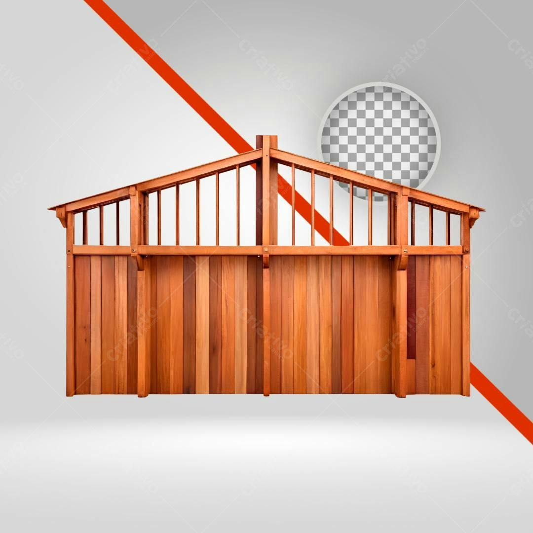 Painel de Madeira PNG com fundo transparente