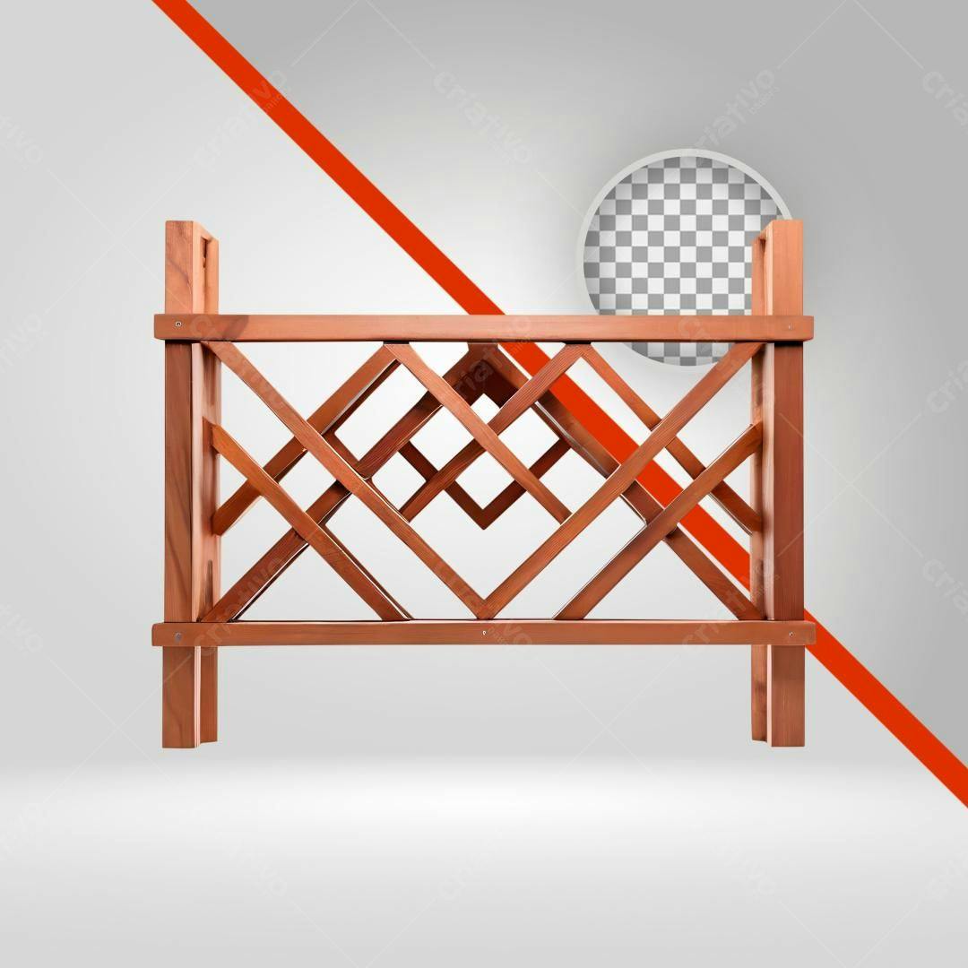 Icone de Cerca de Madeira Marrom PNG com fundo transparente