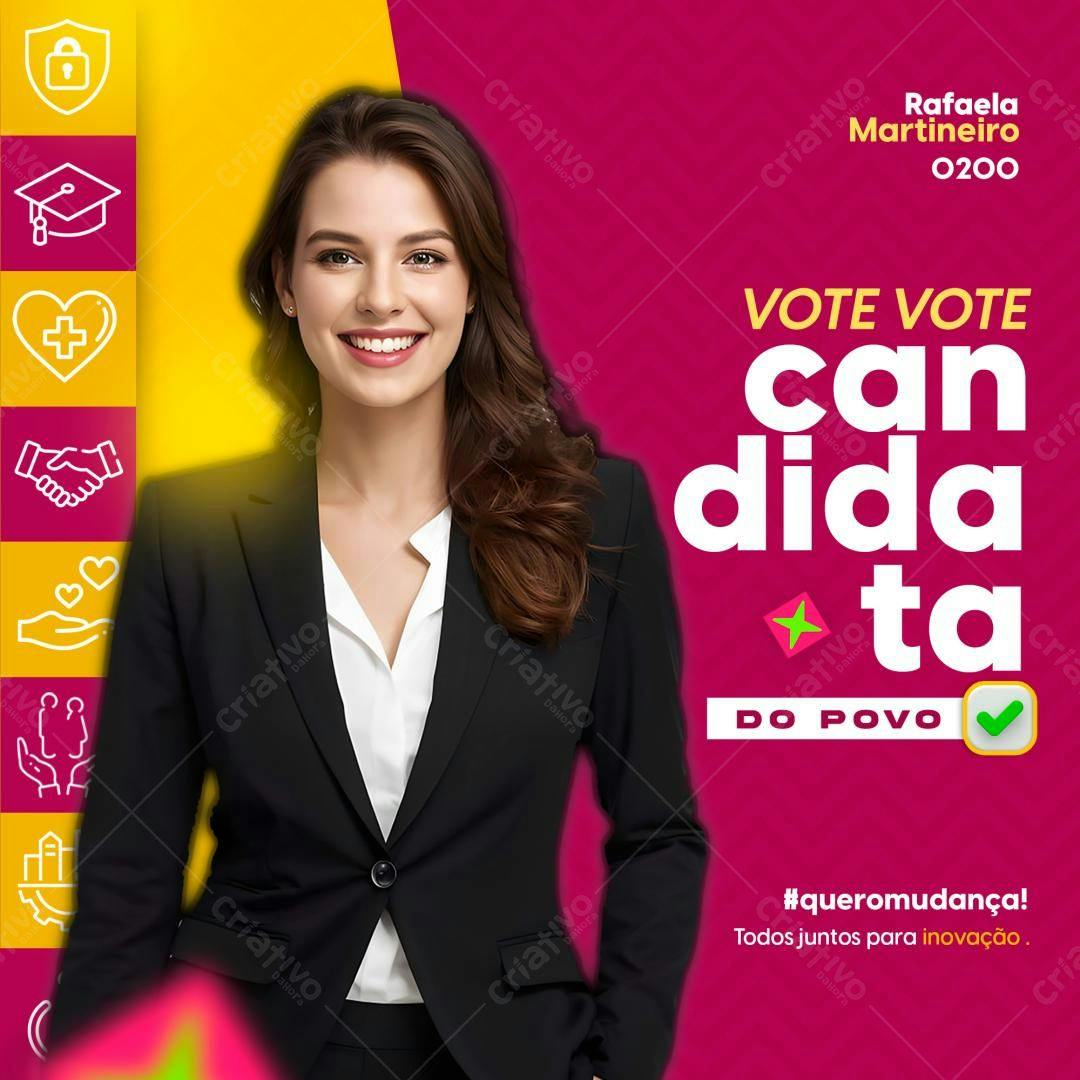 Postagem para Campanha Política PSD Editável