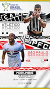 Flyer esportivo são paulo vs atlético mg quartas de final copa do brasil 2024