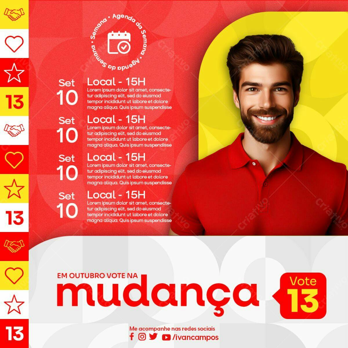 Flyer Eleições PSD Editável