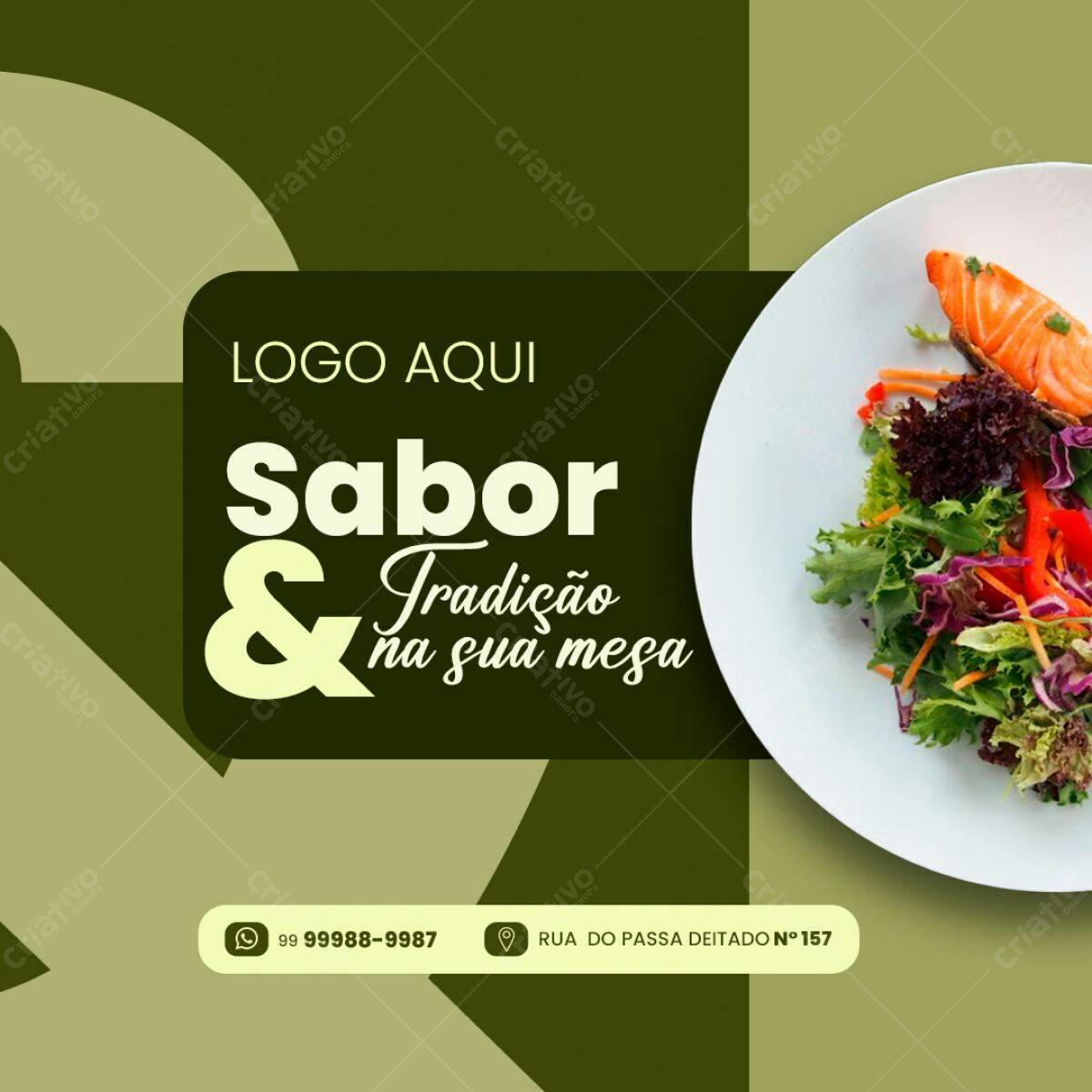 Postagem para Restaurante PSD Editável