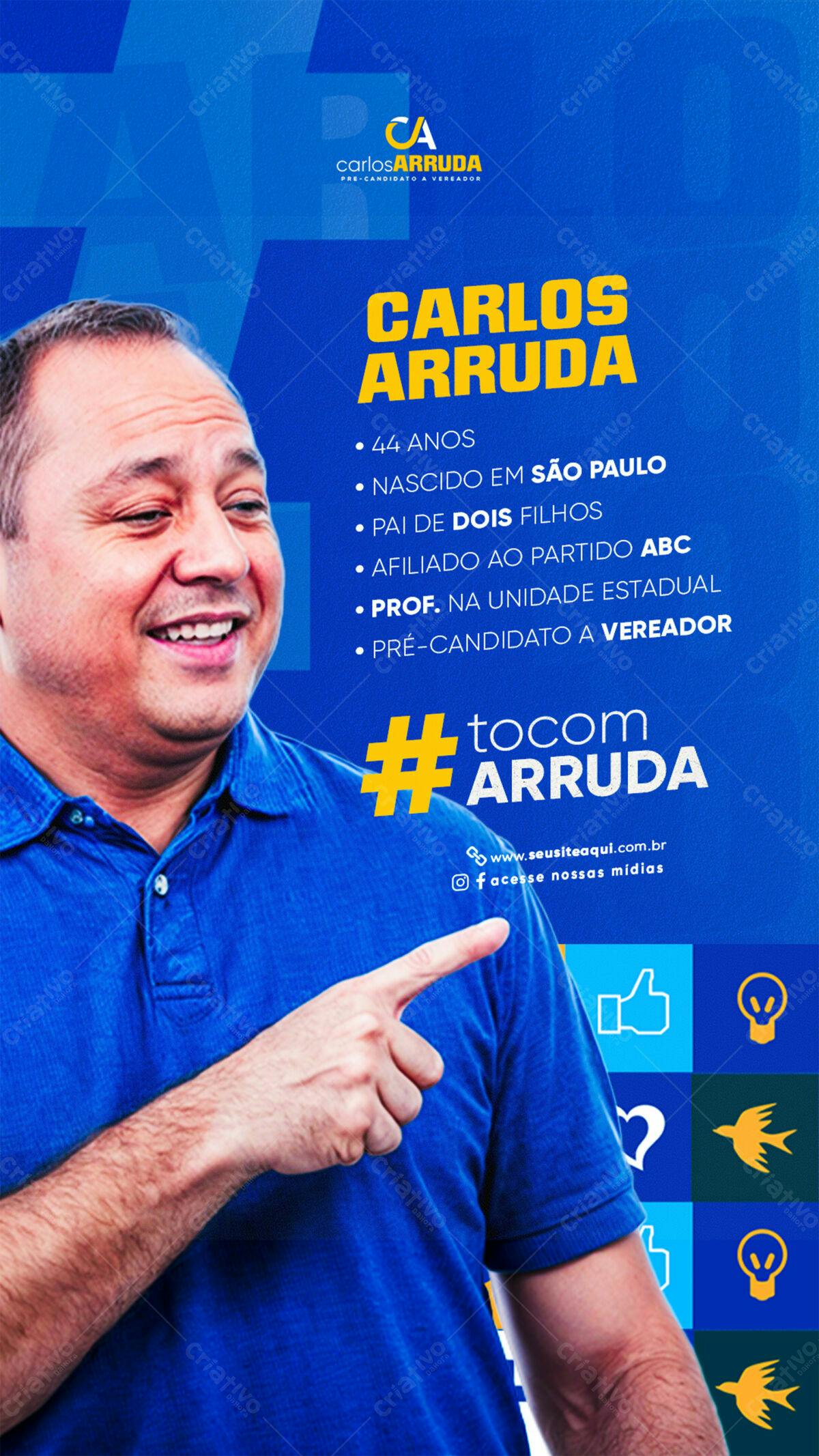 Flyer para Campanha Política PSD Editável