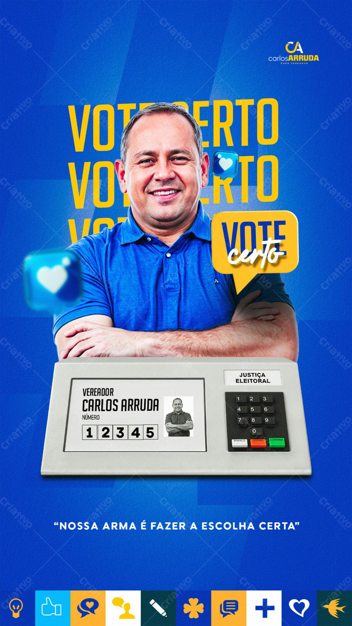Flyer Eleições PSD Editável