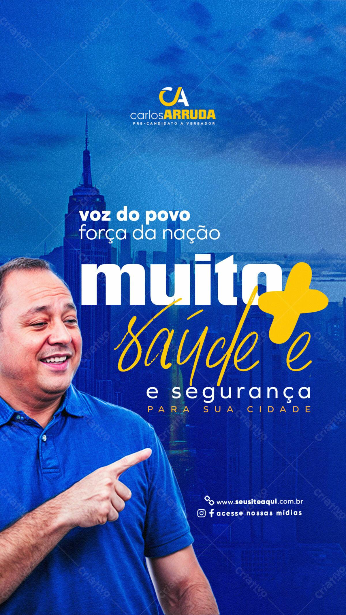 Flyer de Campanha Política PSD Editável