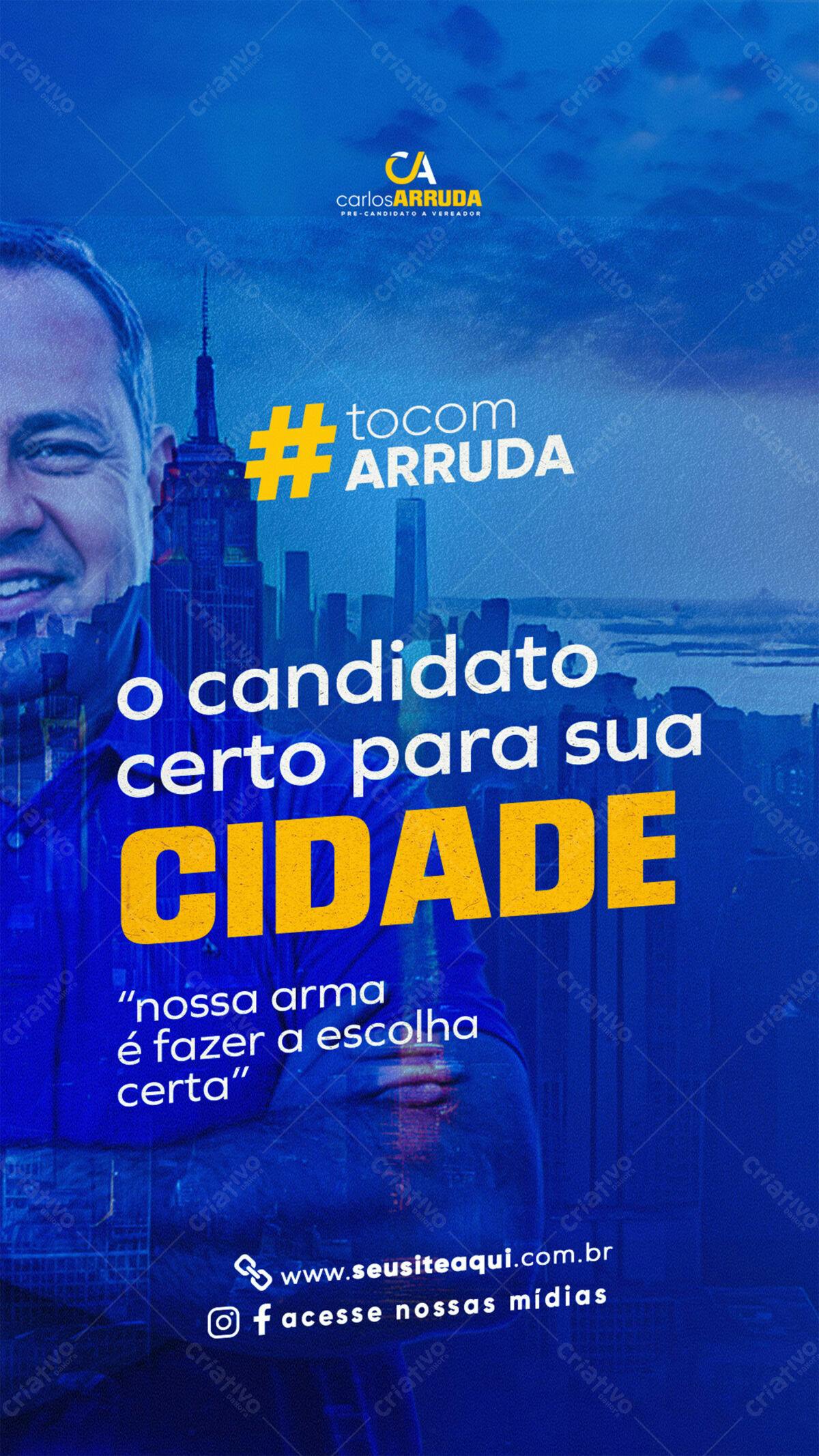 Flyer de Campanha Política PSD Editável
