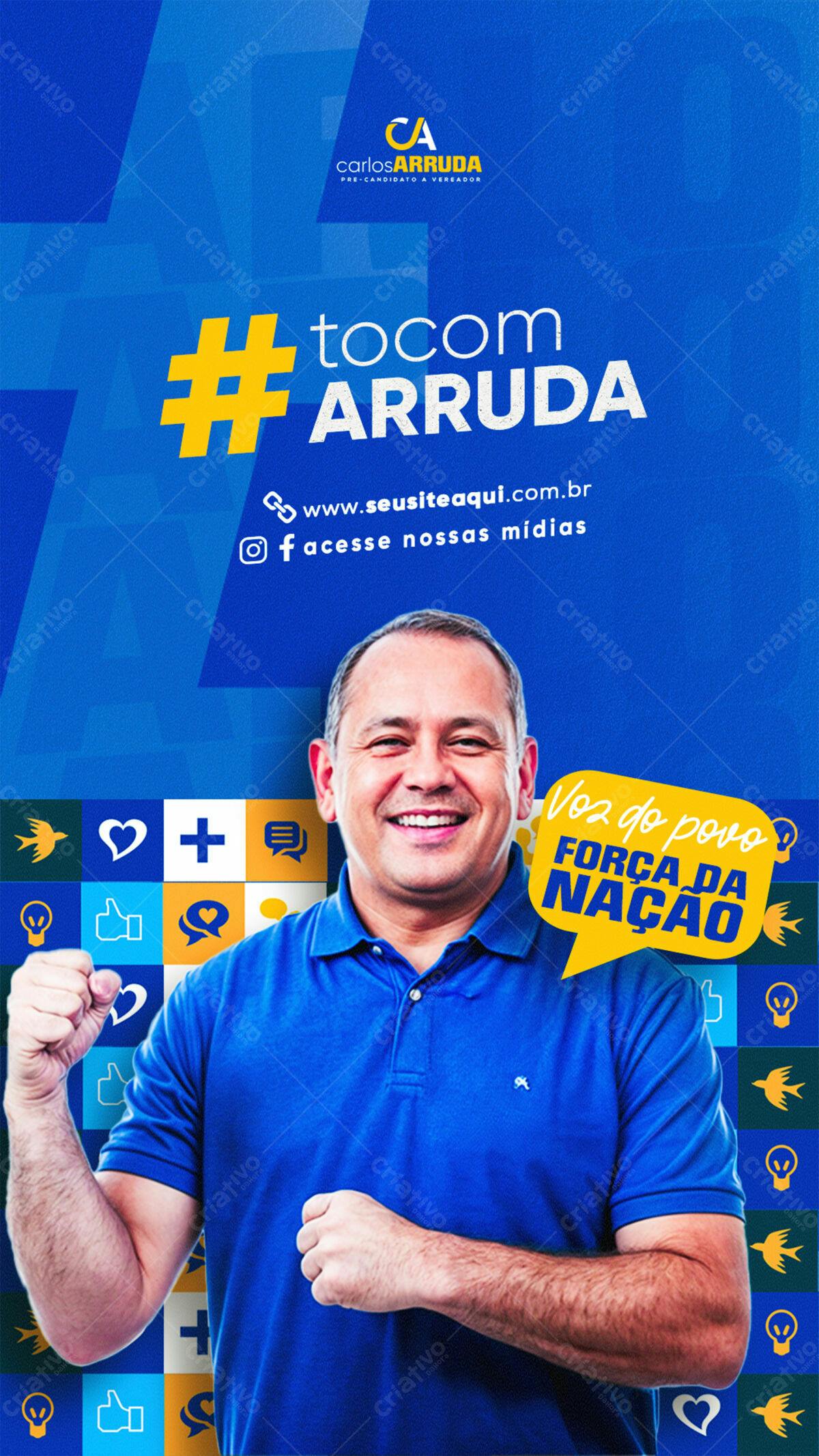Flyer de Campanha Política PSD Editável