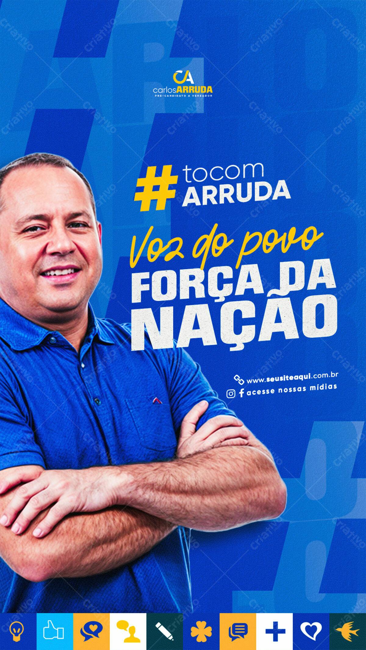 Flyer de Campanha Política PSD Editável
