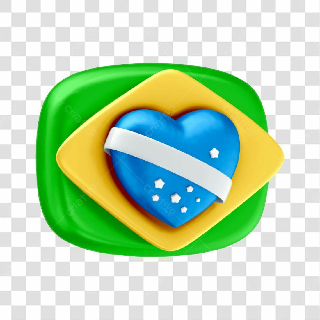 Icone Brasil Dia da Independência PNG com fundo transparente