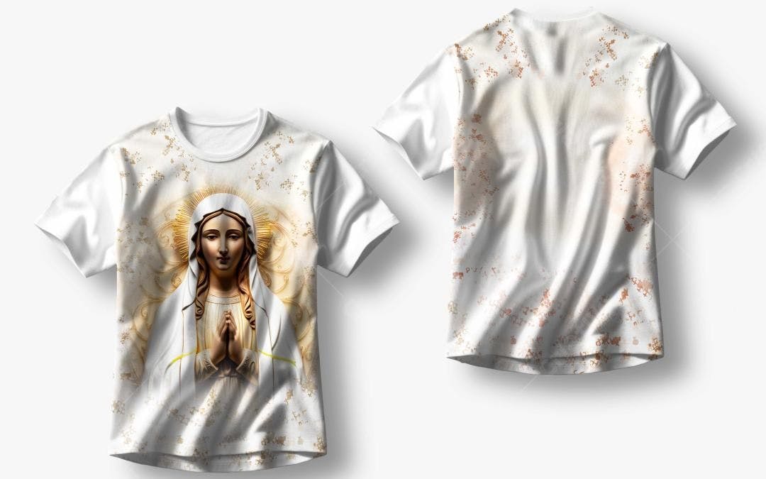 Camiseta Nossa Senhora Aparecida PSD Editável