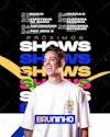 Agenda semanal bruninho (feed e stories)