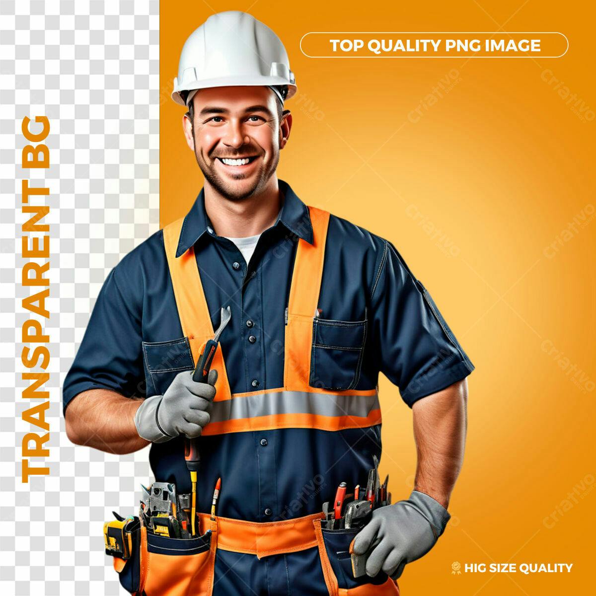 Imagem Profissional de Mecânico PSD Editável