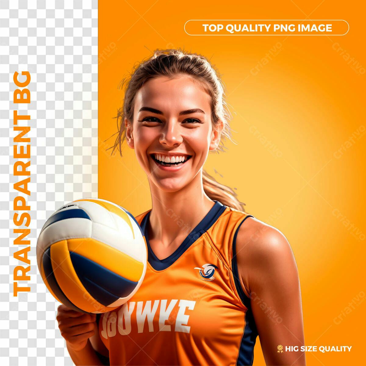 Banner Atleta Vôlei PSD Editável