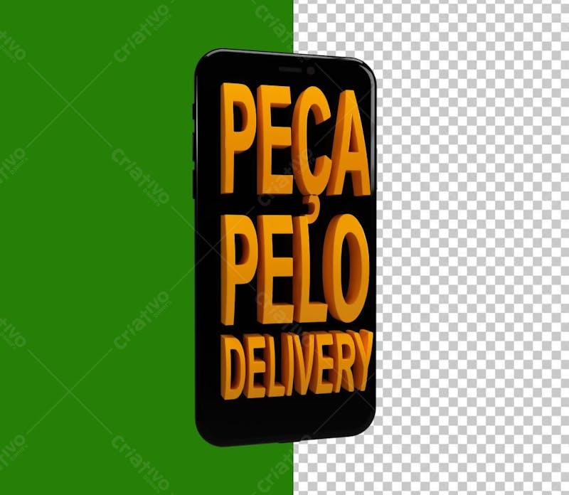 Celular peça pelo delivery