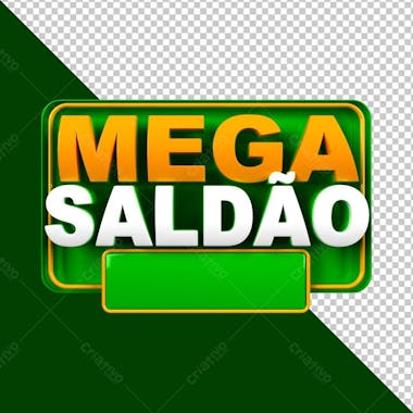 Mega saldão verde