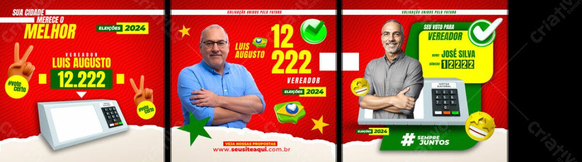 Flyer Eleições 2024 PSD Editável