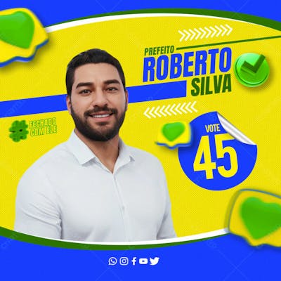 ELEIÇÕES 2024 SEU VOTO PARA PREFEITO REDES SOCIAIS 