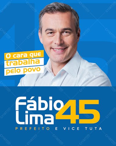 Eleições santinho prefeito candidato campanha feed psd