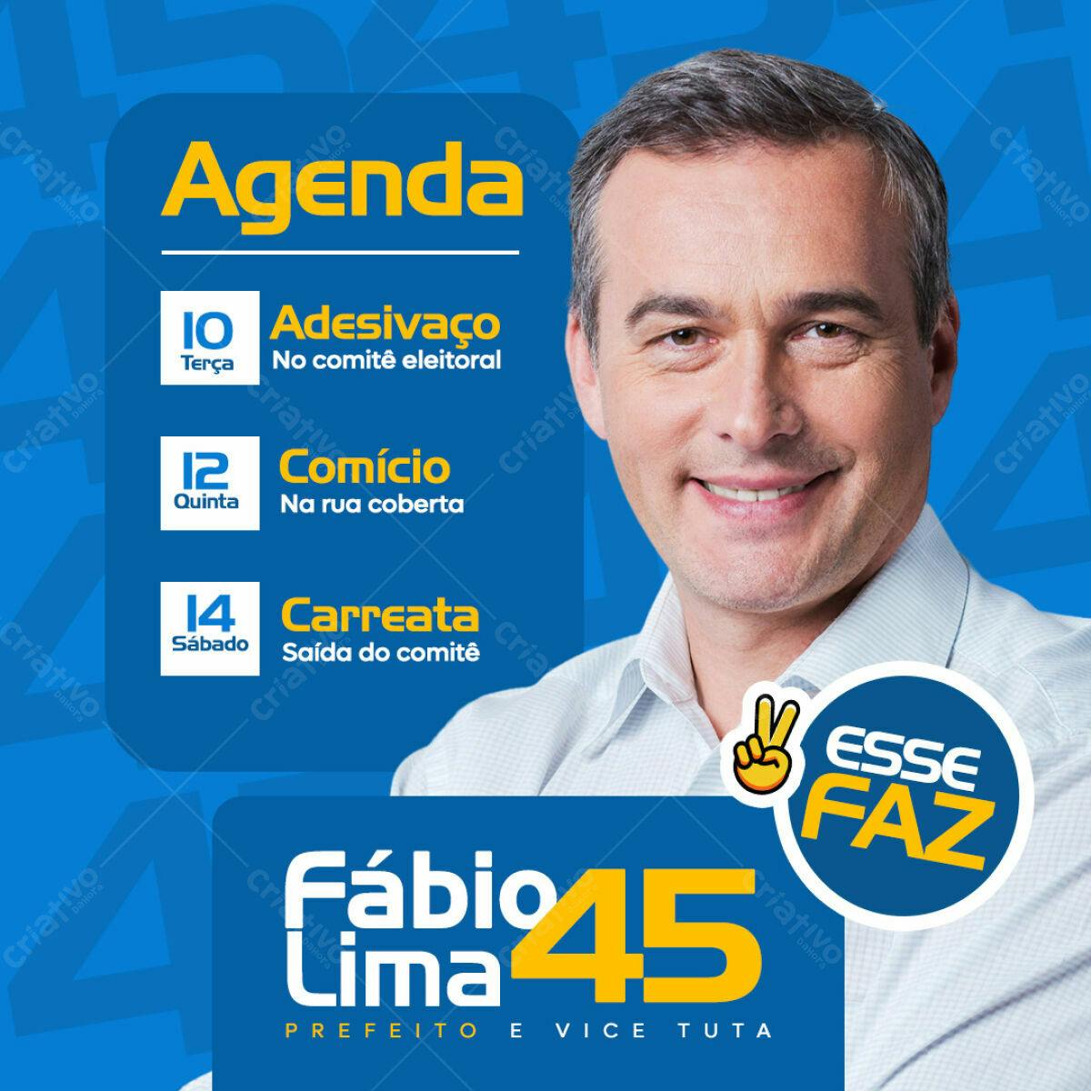 Flyer de Campanha Política PSD Editável