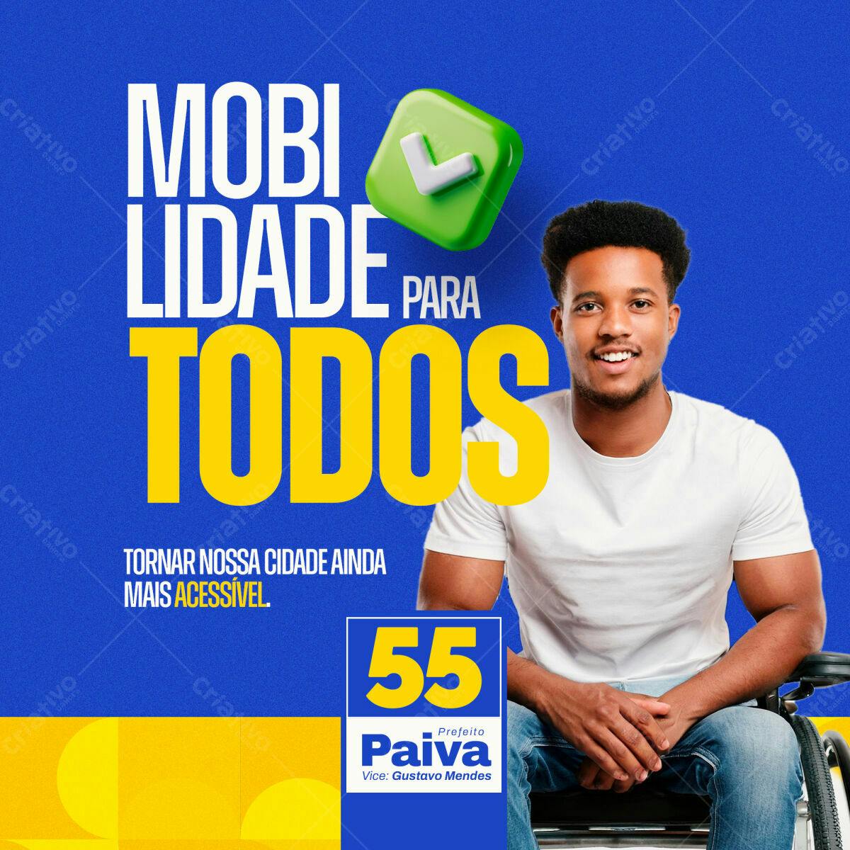 PSD para Campanha Política - Mobilidade para Todos PSD Editável