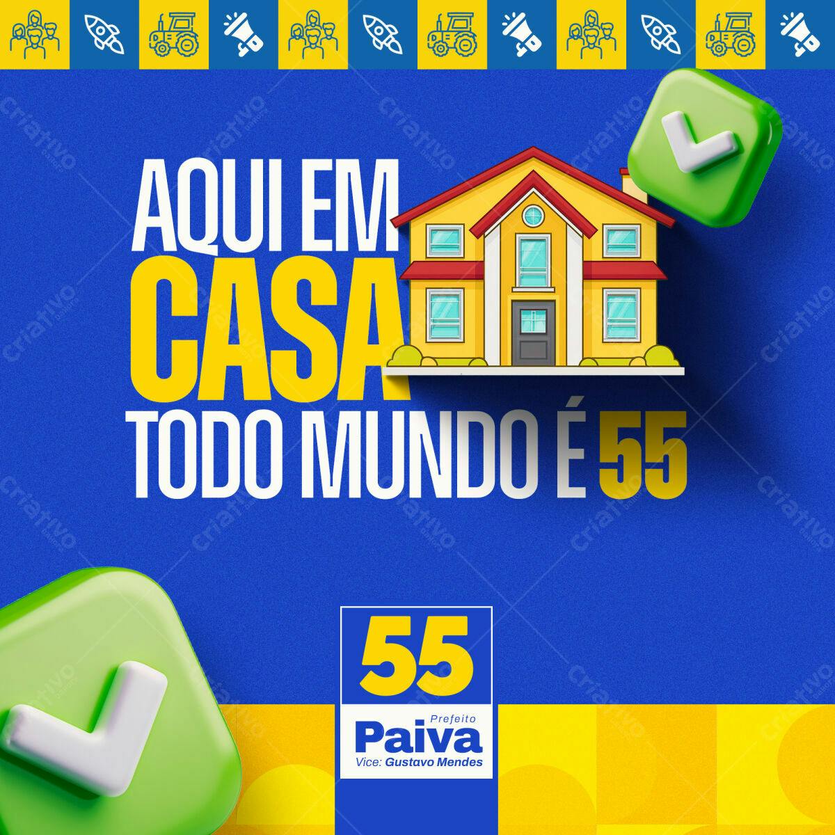 Postagem para Campanha Política PSD Editável