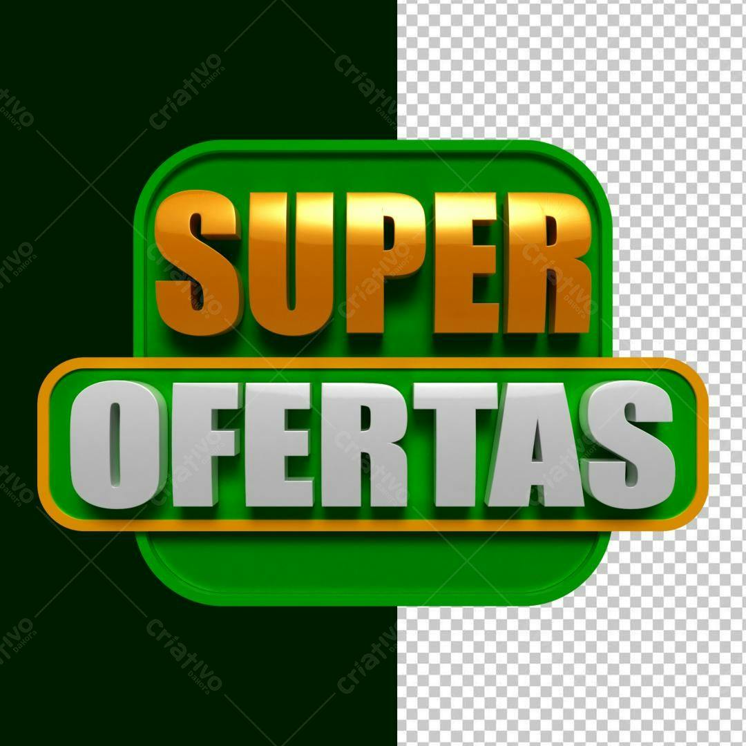 Banner Super Ofertas PSD Editável