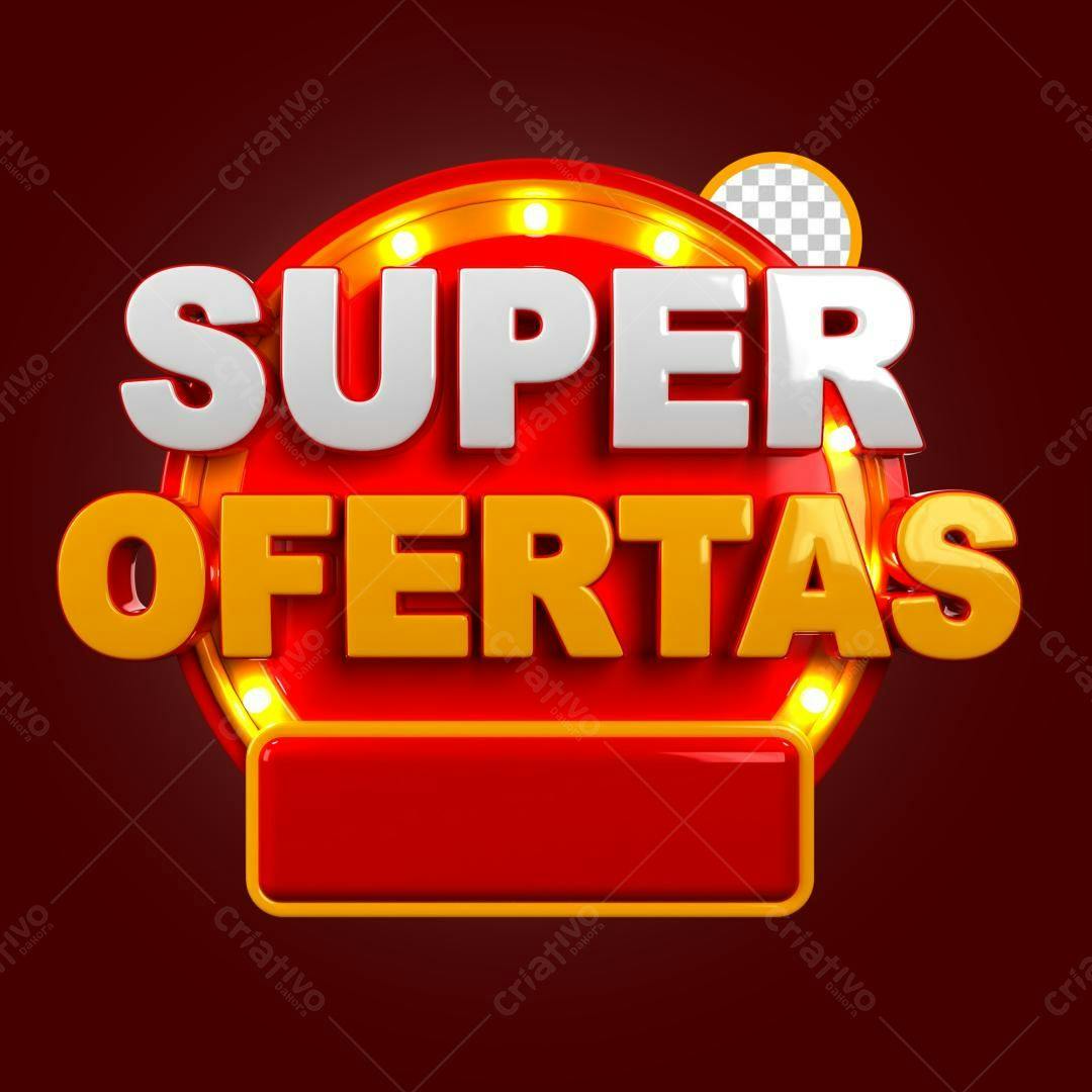 Banner Super Ofertas PSD Editável