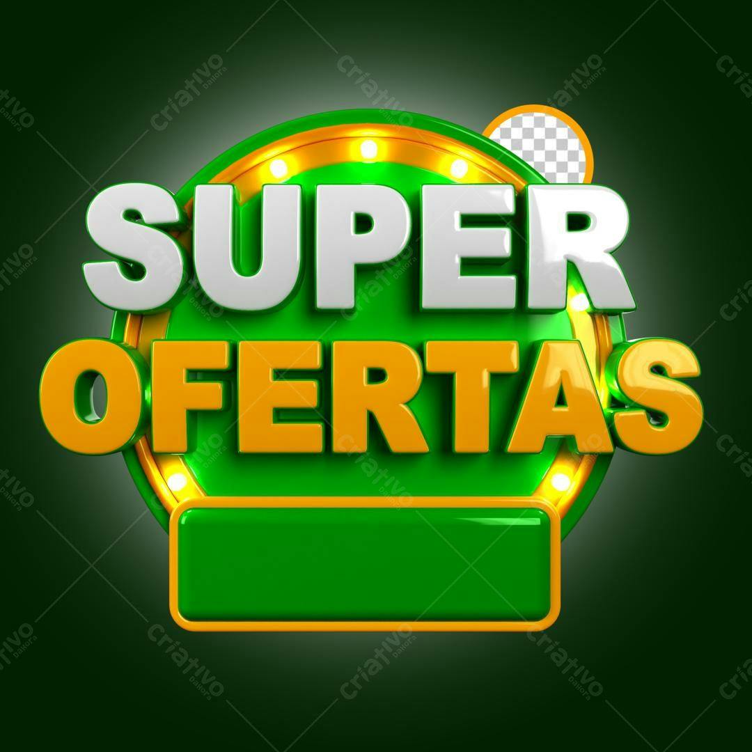 Banner Super Ofertas PSD Editável