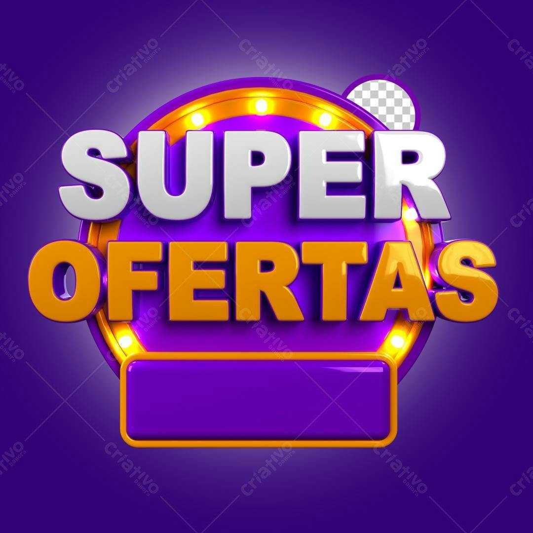 Banner Super Ofertas PSD Editável