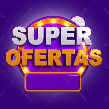 Uper ofertas com luz roxo