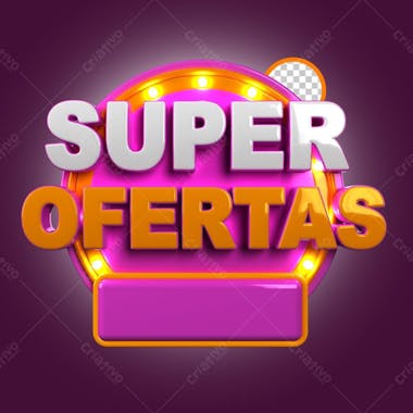 Uper ofertas com luz rosa