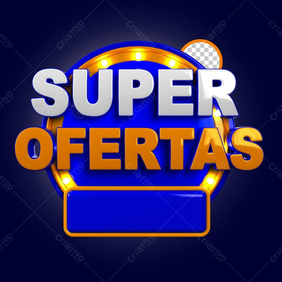 Banner Super Ofertas PSD Editável