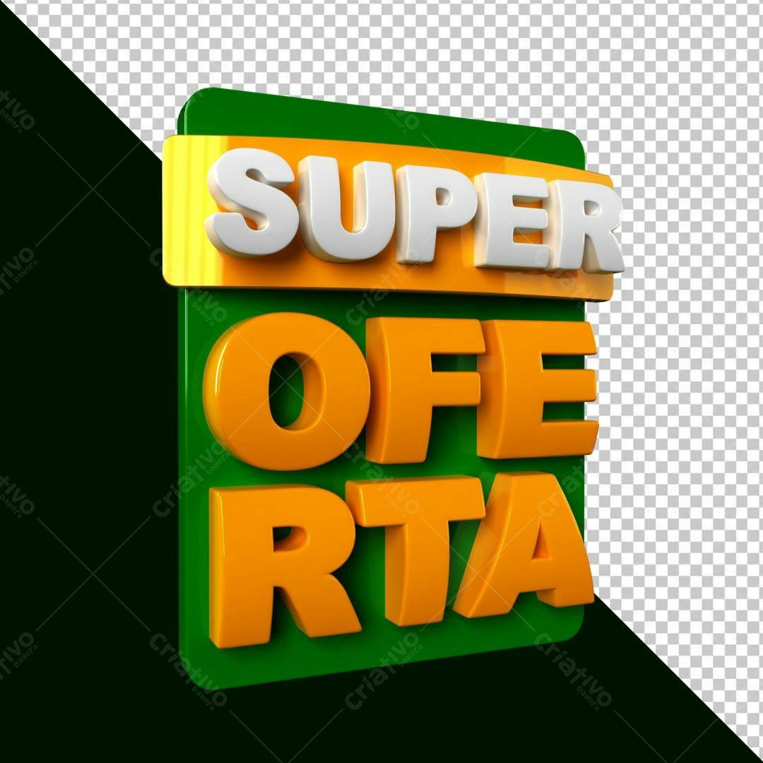 Banner Super Oferta PSD Editável