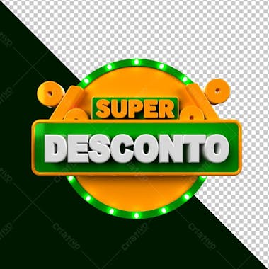 Super desconto verde