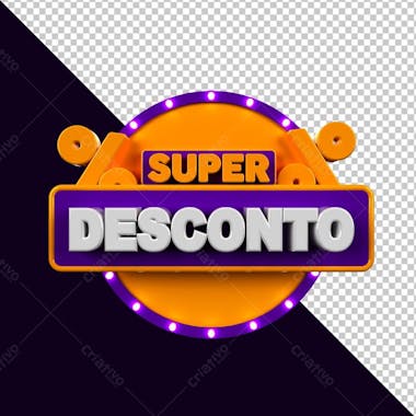 Super desconto roxo