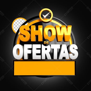 Show de ofertas preto