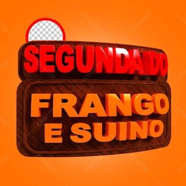 Segunda do frango e suino vermelho