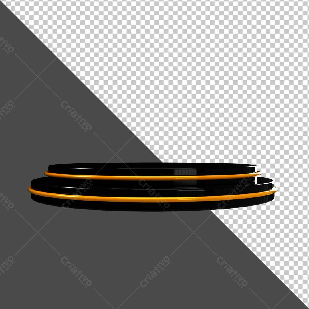 Selo 3D de premiação preto e dourado
