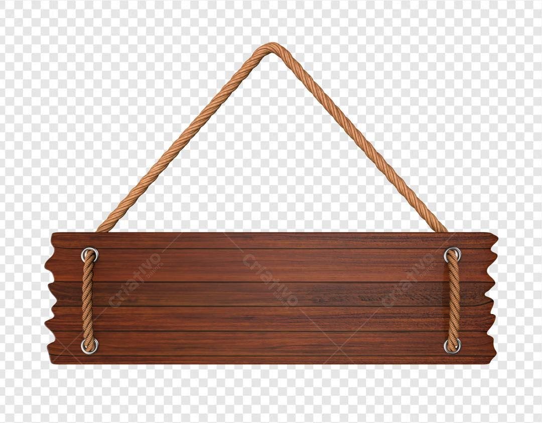 Placa de Madeira para Decoração PSD Editável