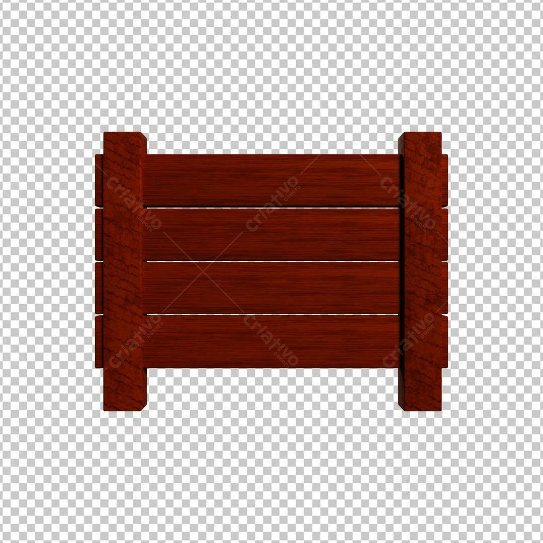 Placa de Madeira PSD Editável