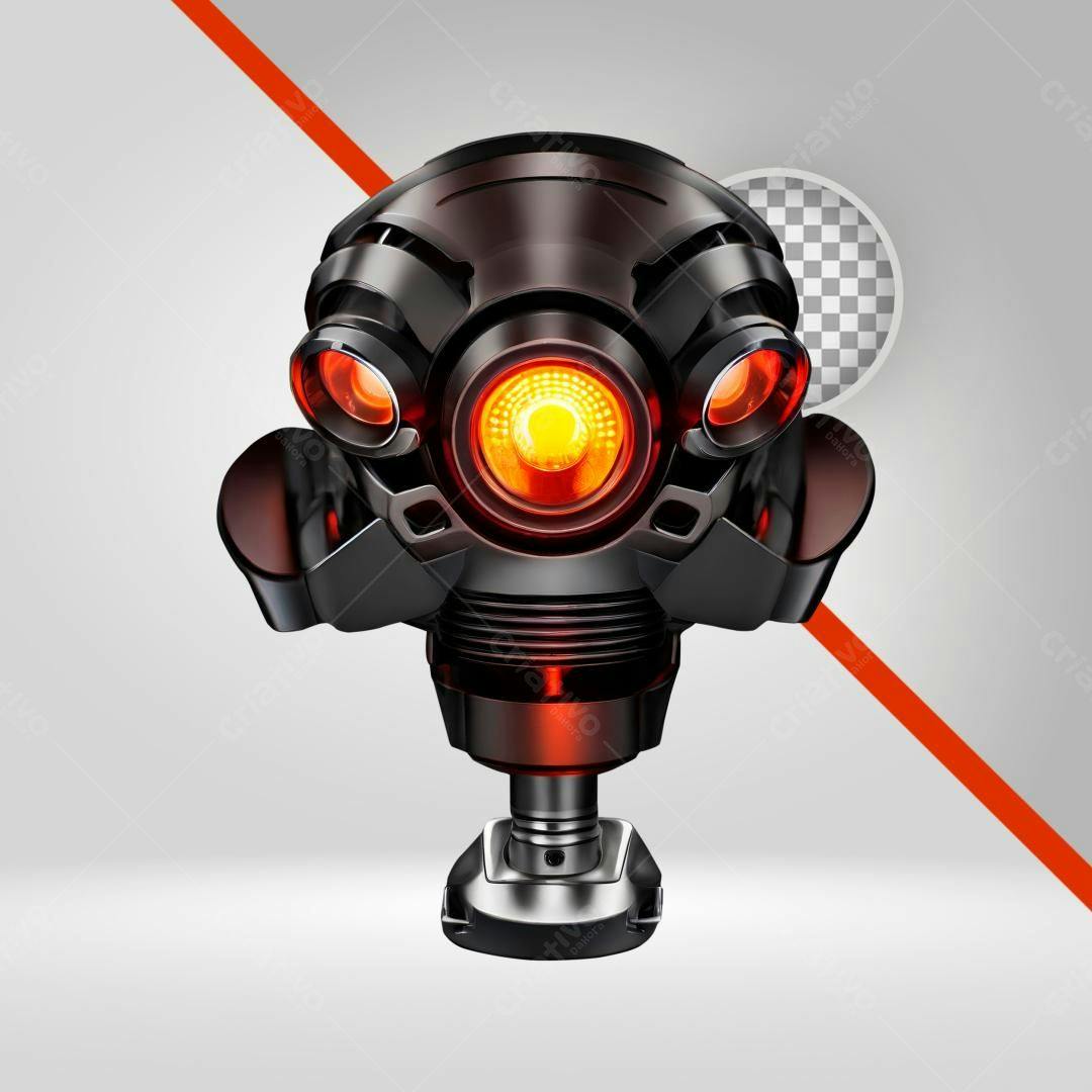 Icone Robô futurista PNG com fundo transparente