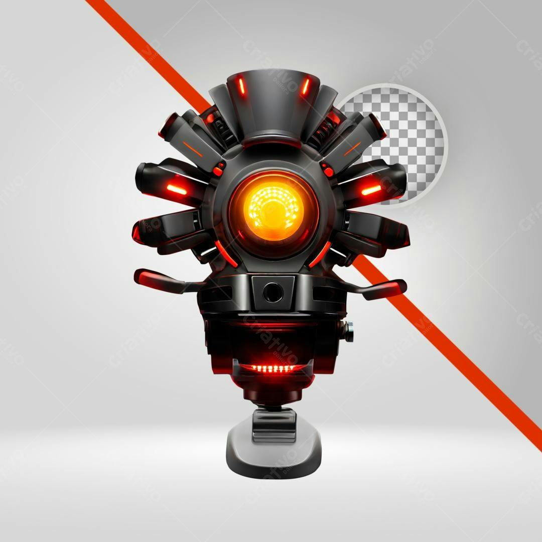 Icone Robô futurista PNG com fundo transparente
