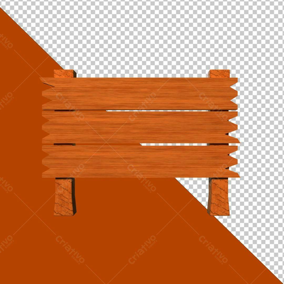 Selo 3D rústico madeira marrom placa sinalização