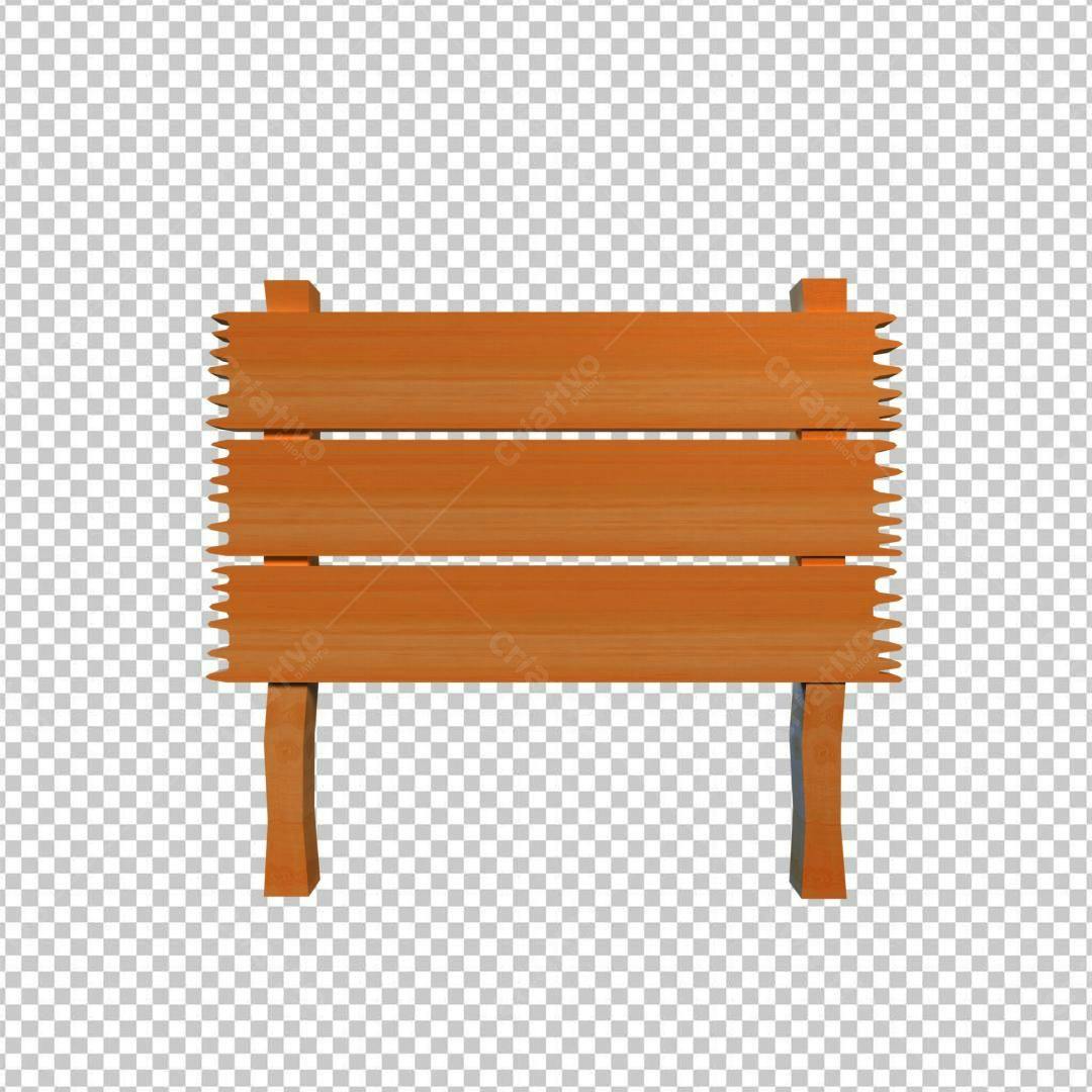 Selo 3D de madeira rústica marrom