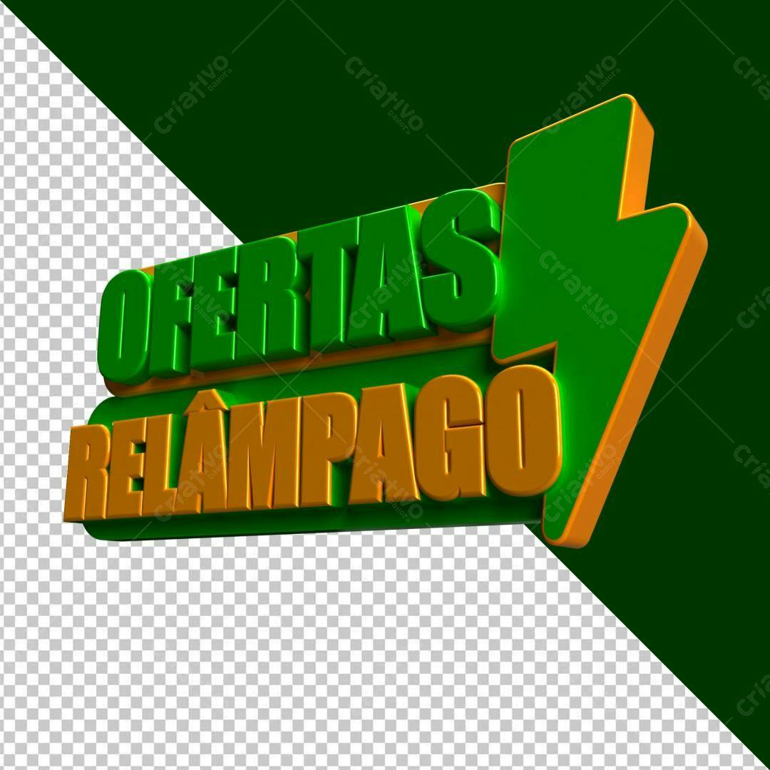 Selo 3D promocional verde e dourado