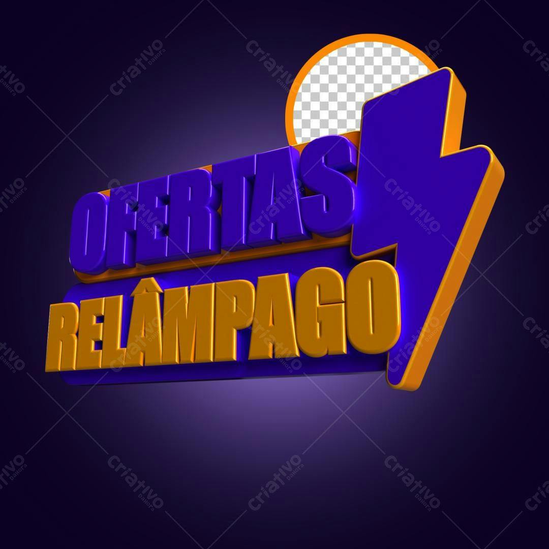 Banner Ofertas Relâmpago PSD Editável