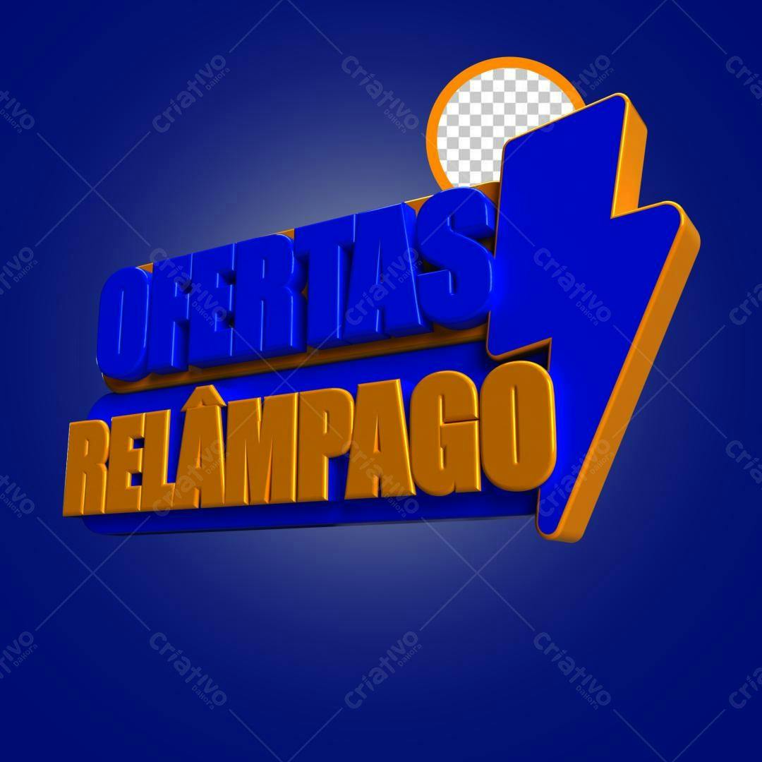 Banner Ofertas Relâmpago PSD Editável